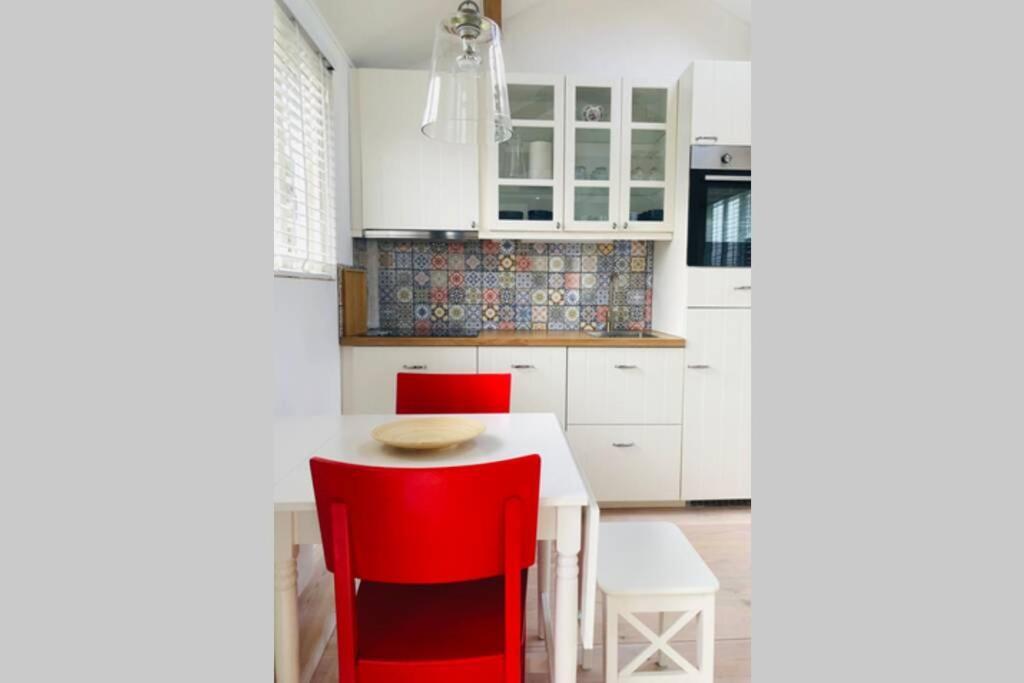 Tiny House In Tuin Van De Statige Villa Mariahof 도르드레흐트 외부 사진