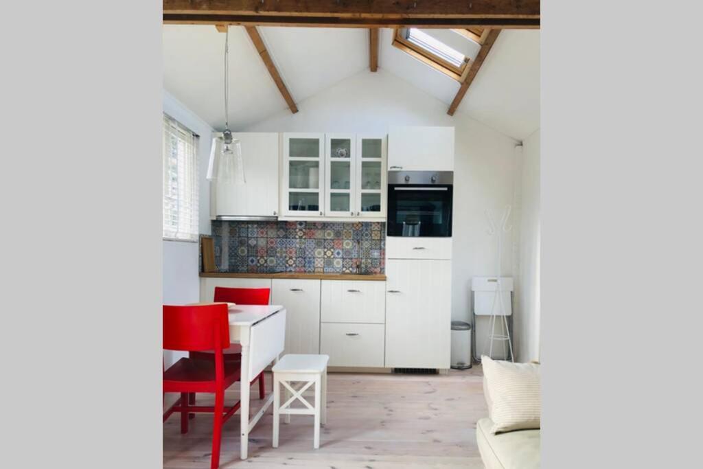 Tiny House In Tuin Van De Statige Villa Mariahof 도르드레흐트 외부 사진
